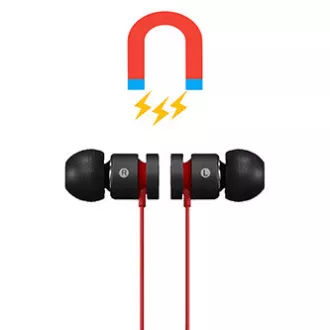 Powerton LIFE ARIVO Bezdrátová bluetooth sluchátka, černo-červená