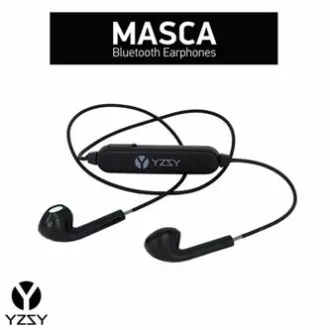 YZSY MASCA sluchátka s mikrofonem, bezdrátová, černá, bluetooth, DOPRODEJ