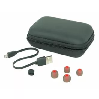 YZSY DINOX sluchátka s mikrofonem, bezdrátová, černá, bluetooth
