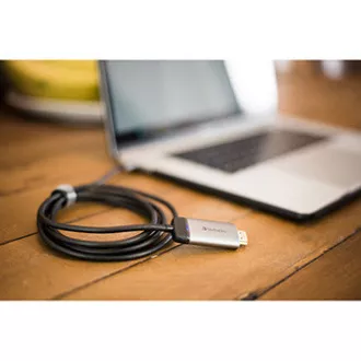 USB (3.1) hub 1-port, 49144, šedá, délka kabelu 1,5m, Verbatim, adaptér USB C na HDMI