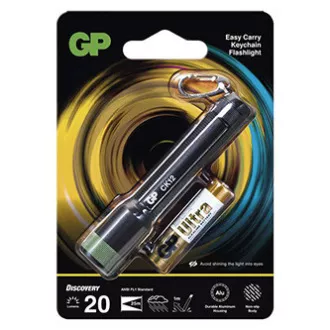 LED svítilna, 1xAAA, kovová, černá, 20lm, CK12