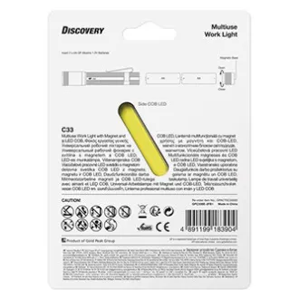 LED svítilna, 2xAA, kovová, černá, 150lm, C33