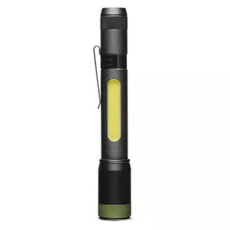 LED svítilna, 2xAA, kovová, černá, 150lm, C33