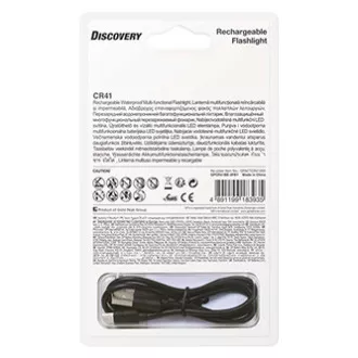 LED svítilna, Li-Ion 3,7V/2500mAh, kovová, černá, 650lm, CR41