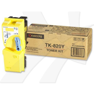 Kyocera TK-820 (TK820Y) - toner, yellow (žlutý)