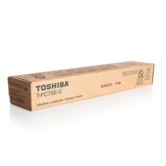 Toshiba T-FC75E-C - toner, cyan (azurový)