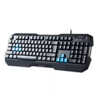 E-blue Polygon klávesnice drátová (USB) US, černá, DOPRODEJ