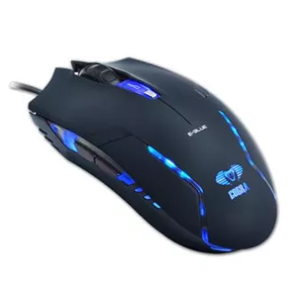 E-blue Polygon sada klávesnice drátová (USB) US, černo-modrá s myší Cobra II, herní, a podložkou Mazer Marface S typ, DOPRODEJ