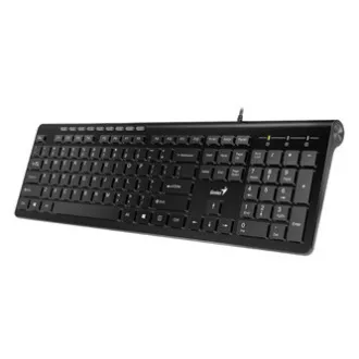 Genius Slimstar 230 klávesnice drátová (USB) US, černá