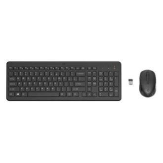 HP HP 330 Sada klávesnice bezdrátová SK, černá s bezdrátovou optickou myší, AA, ergonomická, bezdrátový přijímač USB typ 2.4 [GHz]