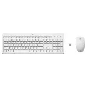 HP 230, Sada klávesnice s bezdrátovou optickou myší, AAA, CZ/SK, klasická, 2.4 [GHz], bezdrátová, bílá