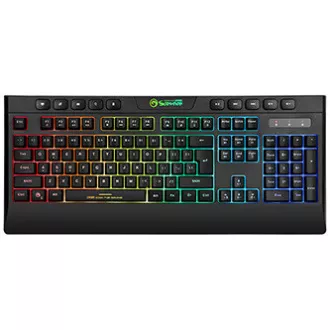 Marvo CM305 RGB sada klávesnice drátová (USB) CZ/SK, černá s herní myší a sluchátky, herní, membránová typ RGB podsvícená