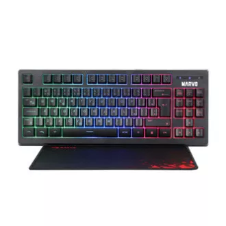 Marvo CM310 CZSK RGB sada klávesnice drátová (USB) CZ/SK, černá s herní myší a podložkou, herní, membránová typ podsvícená, DOPROD Marvo CM310 CZSK RGB sada klávesnice drátová (USB) CZ/SK, černá s herní myší a podložkou, herní, membránová typ podsvícená, DOPROD
