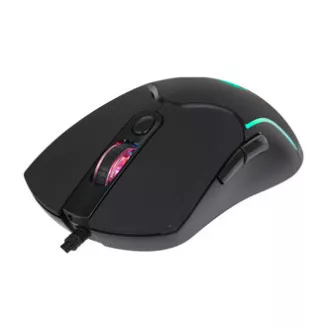 Marvo CM310 EN RGB sada klávesnice drátová (USB) US, černá s herní myší a podložkou, herní, membránová typ podsvícená