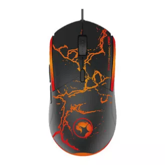 Marvo CM409 EN sada klávesnice drátová (USB) US, černá s herní myší, podložkou a sluchátky, herní, membránová typ podsvícená, DOPR
