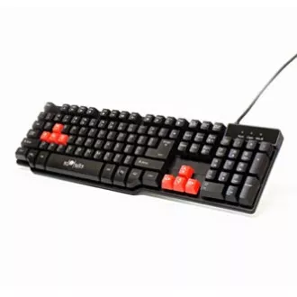 Red Fighter K1 klávesnice drátová (USB) US, černá