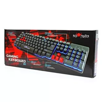 Red Fighter K1 klávesnice drátová (USB) US, černá