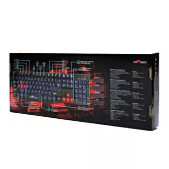 Red Fighter K1 klávesnice drátová (USB) US, černá