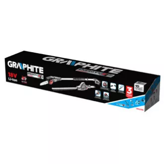 Sada tyčové pilky a nůžek na živý plot, 58G098, aku, 18V, bez baterie, Graphite