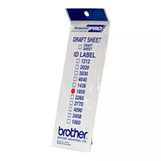 Štítky pro razítka Brother, ID1850, 18x50mm, 12ks, s průhlednou krytkou Štítky pro razítka Brother, ID1850, 18x50mm, 12ks, s průhlednou krytkou