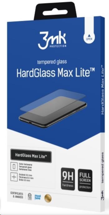 Levně 3mk tvrzené sklo HardGlass Max Lite pro Apple iPhone 13 Pro Max, černá