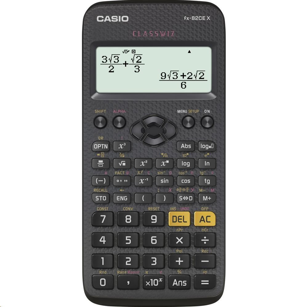Levně CASIO kalkulačka FX 82 CE X, černá, školní