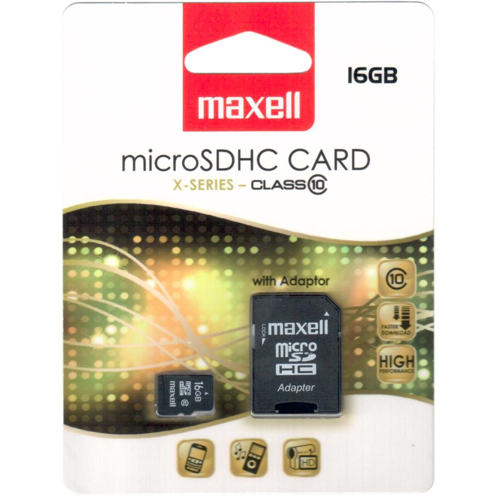 Levně MicroSDHC 16GB CL10 + adpt 854717 MAXELL