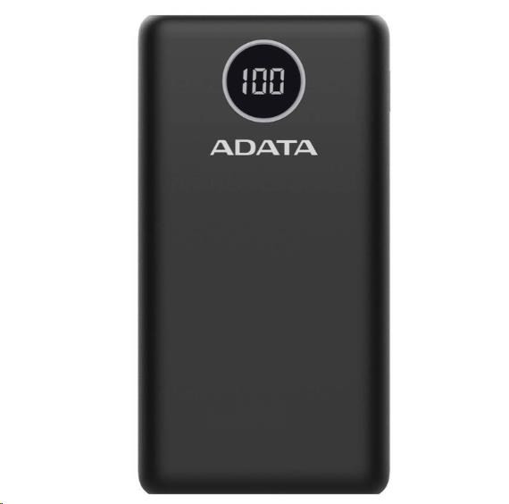 Levně ADATA PowerBank P20000QCD - externí baterie pro mobil/tablet 20000mAh, 2, 1A, černá (74Wh)