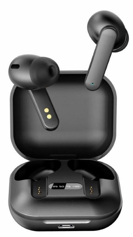 Levně GEMBIRD sluchátka FitEar-X100B, Bluetooth, TWS, černá