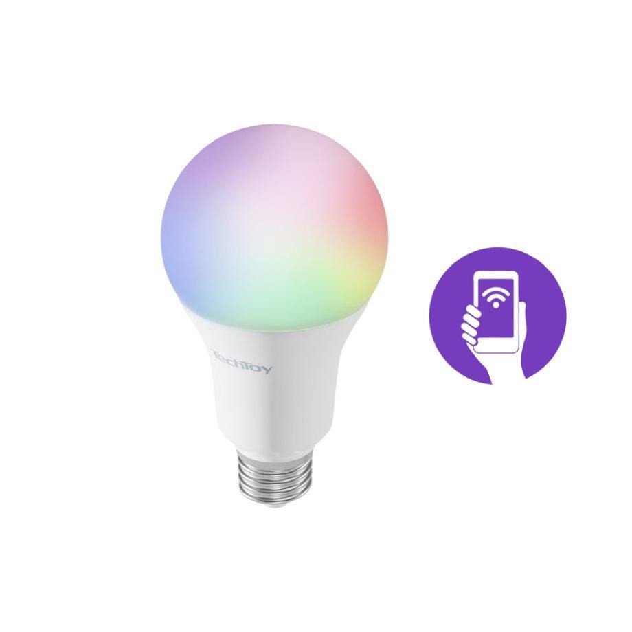 Levně TechToy Smart Bulb RGB 11W E27