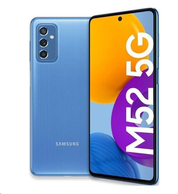Samsung Galaxy M52 (M526), 5G, 6/128 GB, modrá