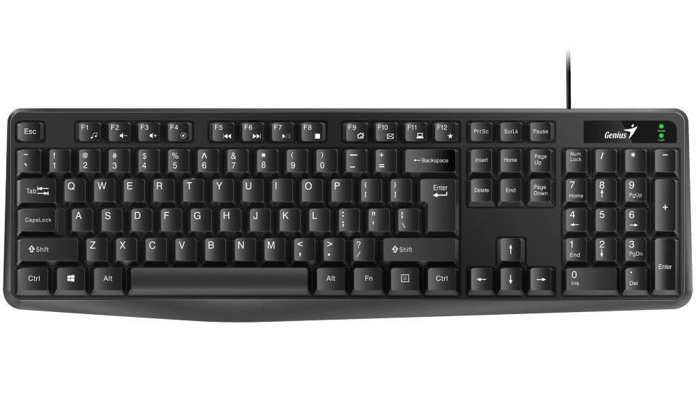 Levně GENIUS klávesnice KB-117/ Drátová/ USB/ černá/ CZ+SK layout