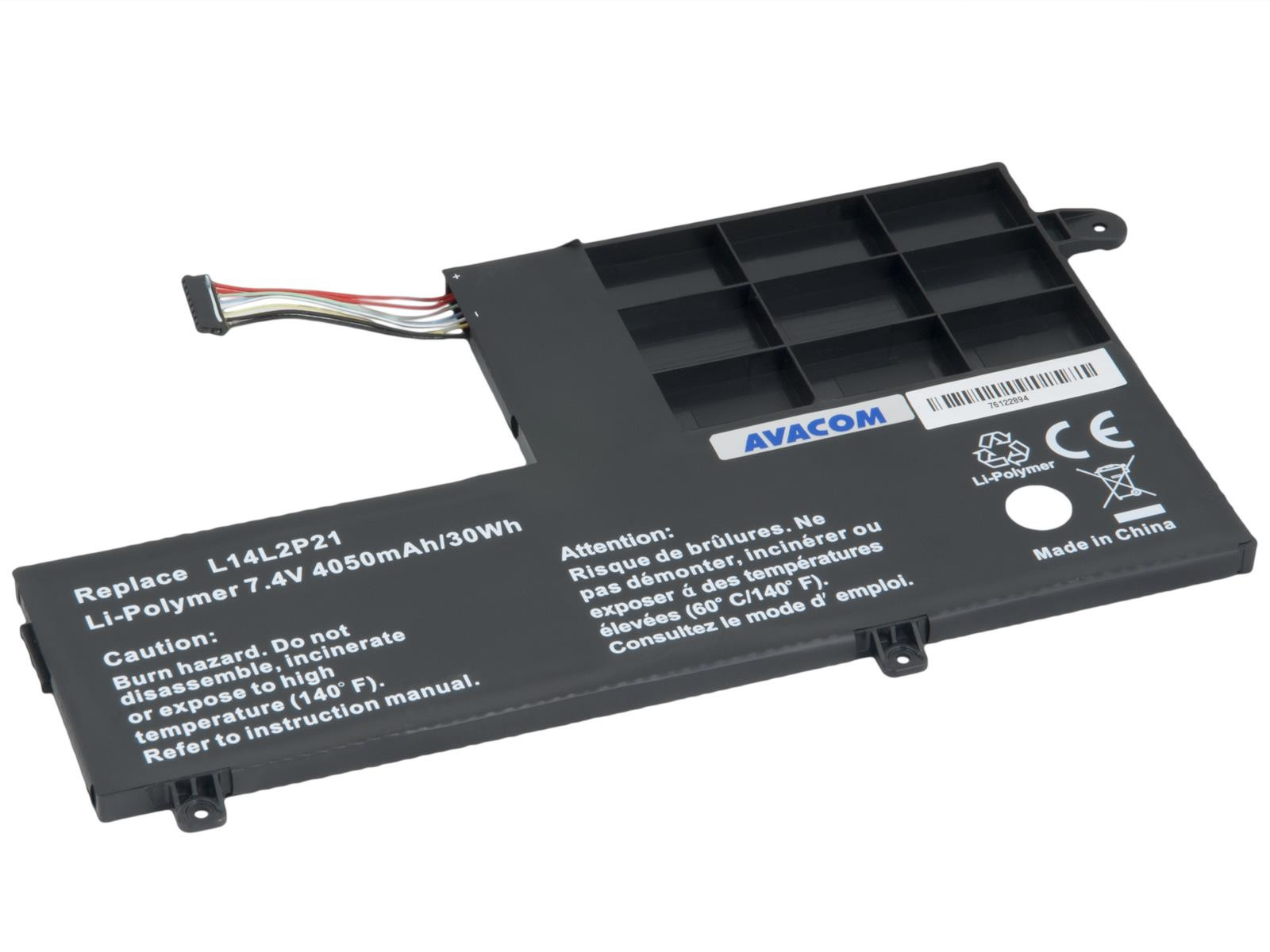 Levně AVACOM baterie pro Lenovo S41, Yoga 500-151BD Li-Pol 7, 4V 4050mAh 30Wh