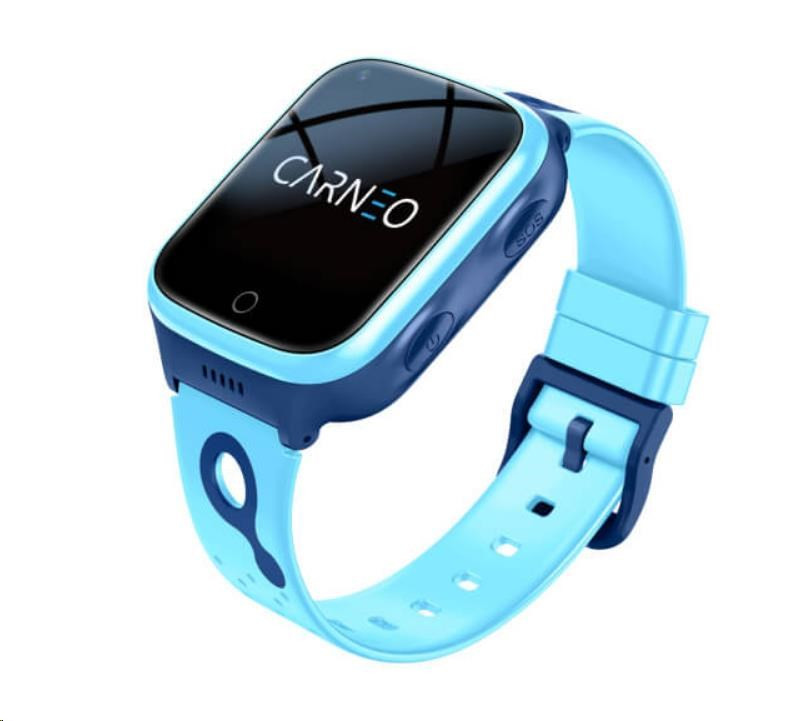Levně CARNEO dětské GPS hodinky GuardKid+ 4G Platinum blue