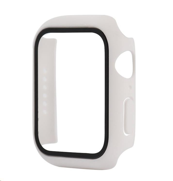 Levně COTECi polykarbonátové pouzdro s ochranou displeje pro Apple Watch 41 mm bíla