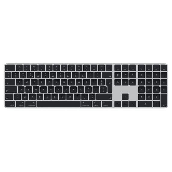 Levně APPLE Magic Keyboard (Touch ID, Numeric Keypad) - Black Keys - EN