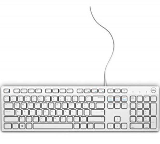 Levně DELL Multimedia Keyboard-KB216 - German (QWERTZ) - White