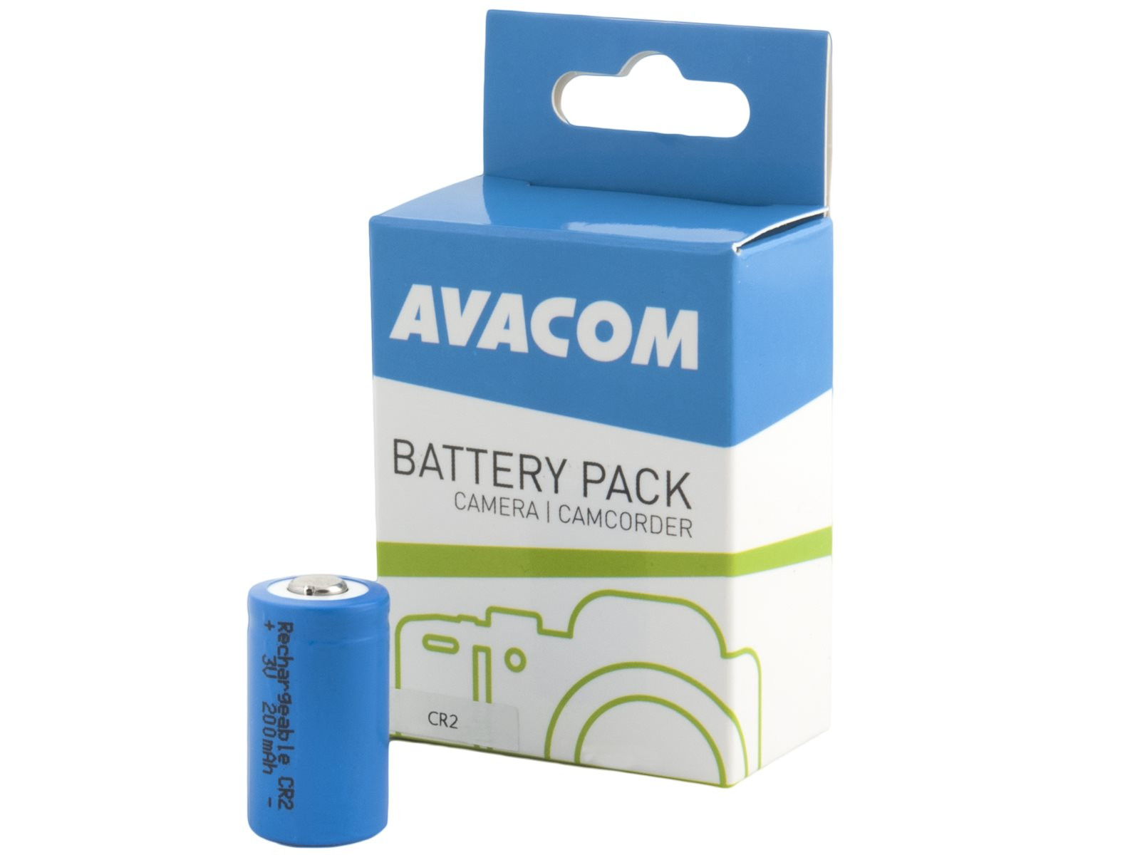 Levně AVACOM nabíjecí fotobaterie Avacom CR2 3V 200mAh 0.6Wh