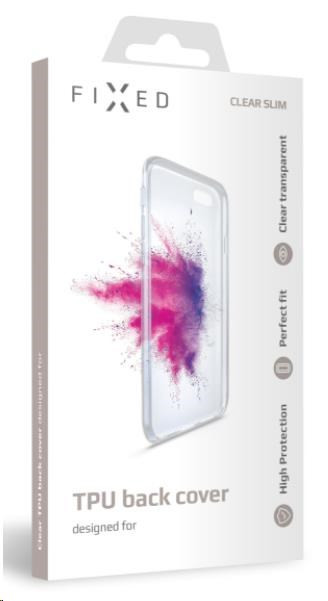 FIXED gelový zadní kryt pro Apple iPhone 13, čirá