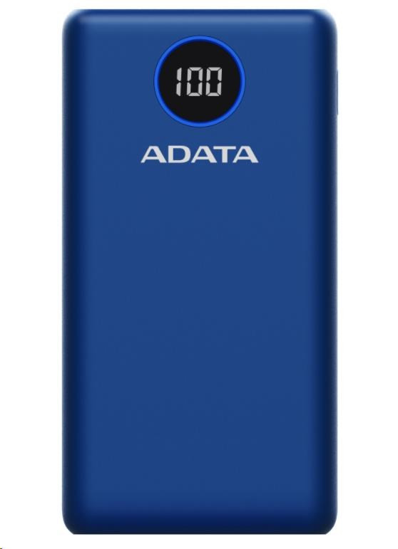 Levně ADATA PowerBank P20000QCD - externí baterie pro mobil/tablet 20000mAh, 2, 1A, modrá (74Wh)