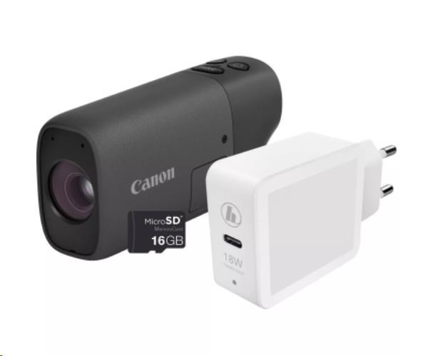 Levně Canon PowerShot ZOOM, 12MPix, černý - Essential Kit