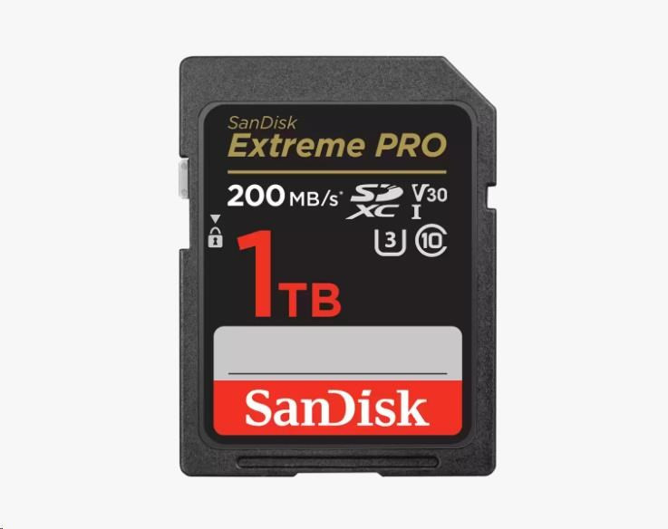 Levně SanDisk SDXC karta 1TB Extreme PRO (200 MB/s Class 10, UHS-I U3 V30)