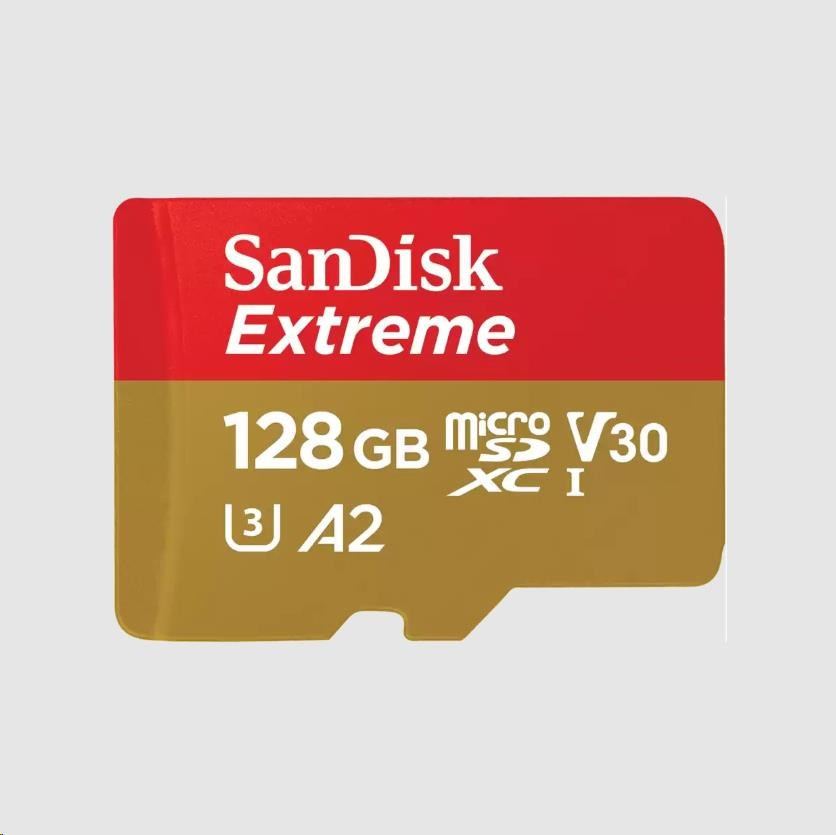 Levně SanDisk micro SDXC karta 128GB Extreme Mobile Gaming (190 MB/s Class 10, UHS-I U3 V30)