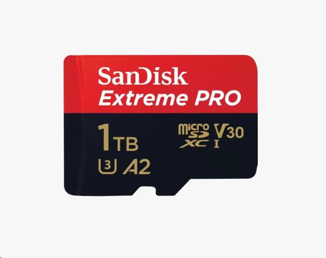 Levně SanDisk micro SDXC karta 1TB Extreme PRO (200 MB/s Class 10, UHS-I U3 V30) + adaptér