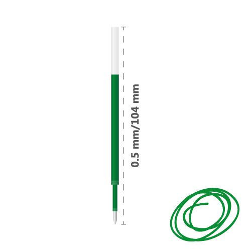Gelová náplň 205A 0,5mm zelená