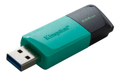 Levně Kingston Flash Disk 256GB USB3.2 Gen 1 DataTraveler Exodia M (Black + Teal)