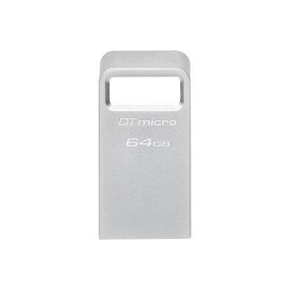 Levně Kingston Flash Disk 64GB DataTraveler Micro 200MB/s Metal USB 3.2 Gen 1