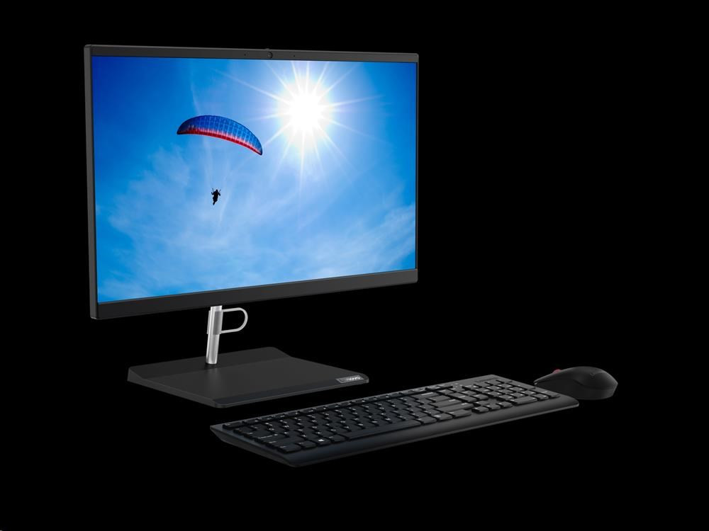 LENOVO PC V50a-24IMB AiO - i5-10400T, 23.8" IPS FHD, 8GB, 256SSD, DVD, HDMI, USB-C, kl+mys, W10P, 1Y on-site