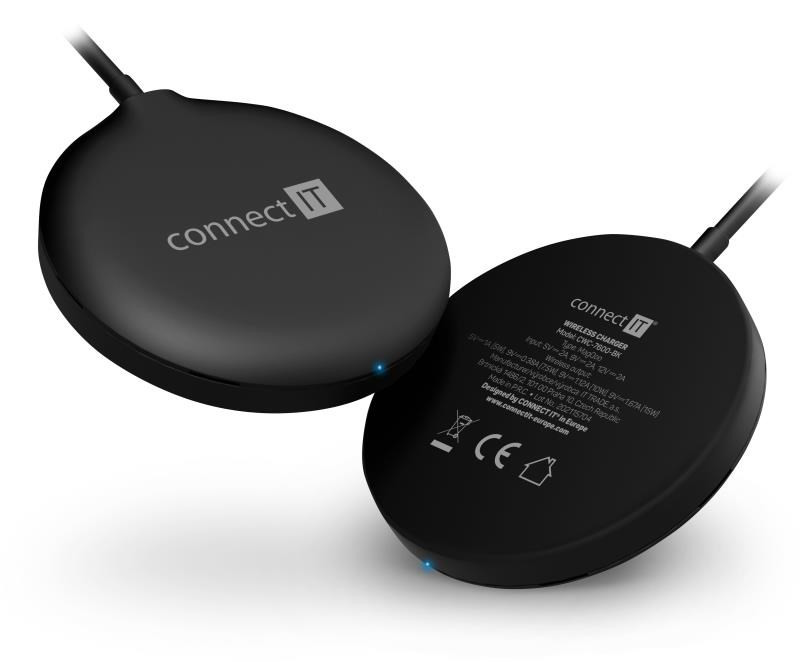 Levně CONNECT IT MagSafe Wireless Fast Charge bezdrátová nabíječka, 15 W, černá