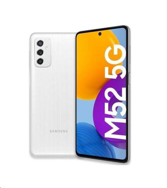 Samsung Galaxy M52 (M526), 5G, 8/128 GB, EU, bílá